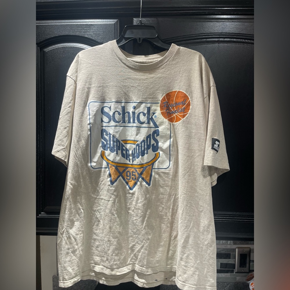 Vintage 1995 Starter x Schick “Super Hoops” shirt, Used, No Tag
